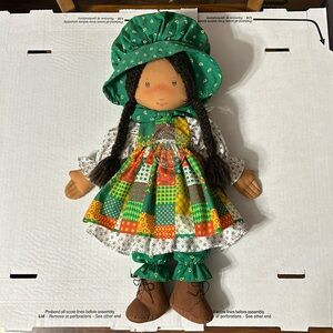 1988 Holiday Holly Hobbie Collector’s Edition African American Doll & Ornament